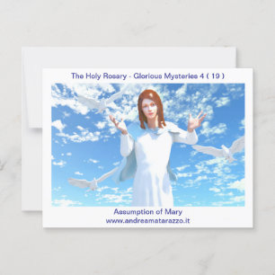The Assumption of Mary into Heaven Postcard