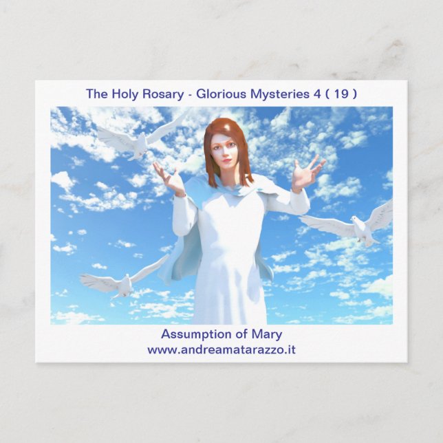 The Assumption of Mary into Heaven    Postcard (Front)