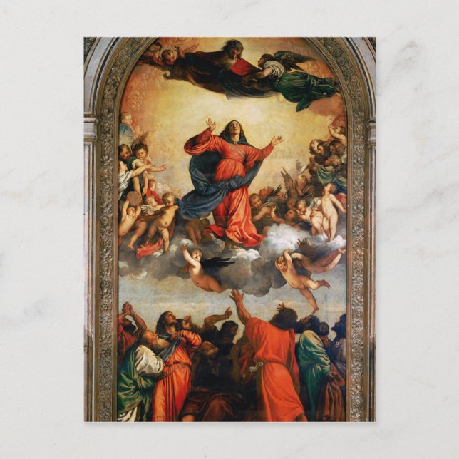 The Assumption of the Virgin, 1516-18 Postcard (Front)