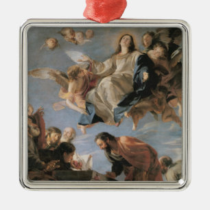 The Assumption of the Virgin, 1673 (oil on canvas) Metal Tree Decoration