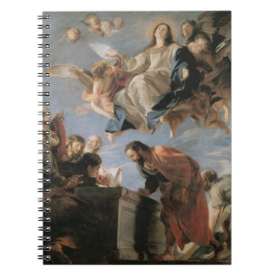 The Assumption of the Virgin, 1673 (oil on canvas) Spiral Notebook