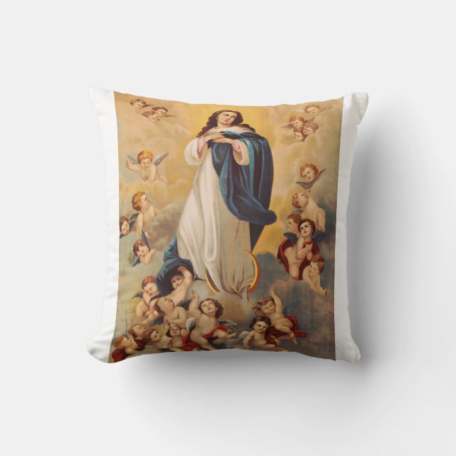 The Assumption of the Virgin Mary Cushion (Front)
