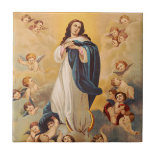 The Assumption of the Virgin Mary Tile