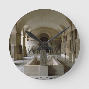The Assyrian Room at the Louvre in Paris (photo) Round Clock