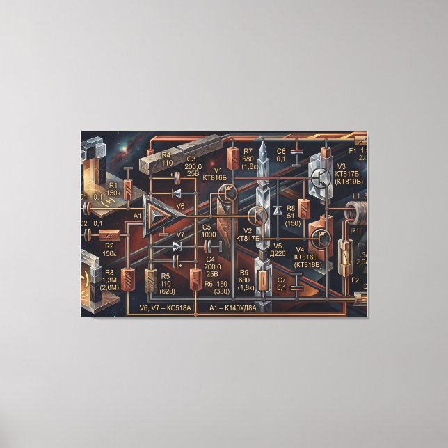 The Astral Blueprint Canvas Print (Front)