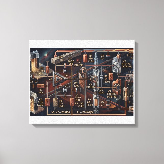 The Astral Blueprint Canvas Print (Front)
