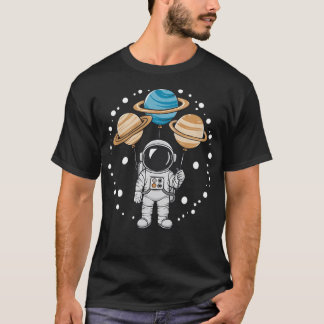 The Astronaut And His Balloons T-Shirt
