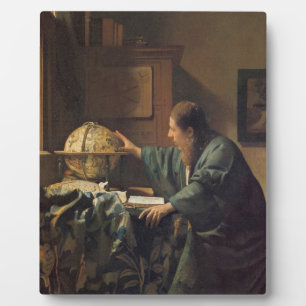 The Astronomer by Johannes Vermeer Plaque