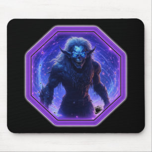 The Aswang Emerges From A Star Portal Mouse Pad