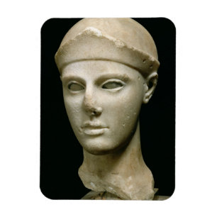 The Athena of Aegina, wearing a helmet, head of a Magnet