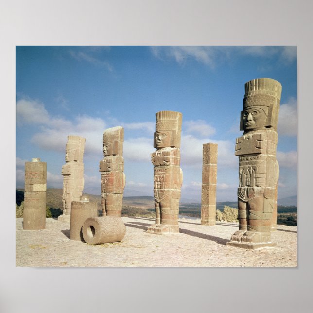 The atlantean columns on top of Pyramid B Poster (Front)