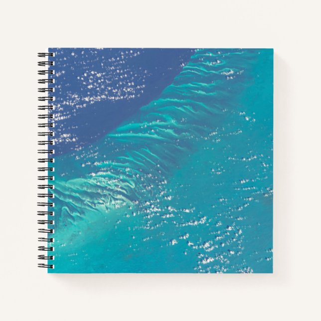 The Atlantic Ocean Off The Coast Of The Bahamas Notebook (Front)