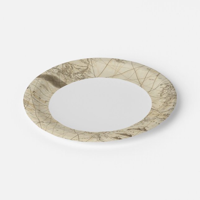 The Atlantic Ocean Paper Plate (Angled)