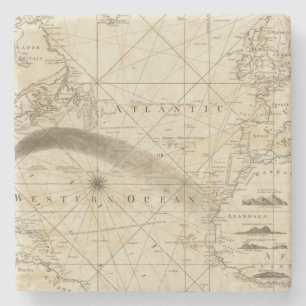 The Atlantic Ocean Stone Coaster