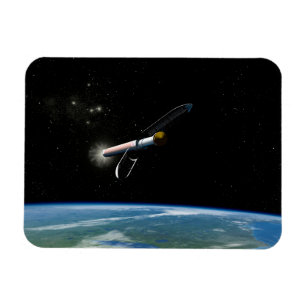 The Atlas V541 Launch Vehicle In Orbit. Magnet