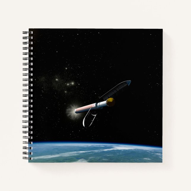 The Atlas V541 Launch Vehicle In Orbit. Notebook (Front)
