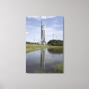The Atlas V/Centaur arrives on the launch compl Canvas Print