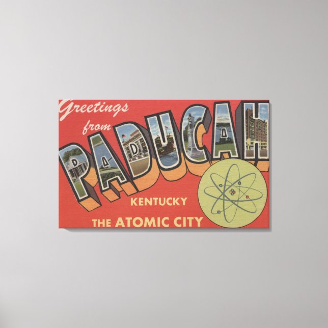 The Atomic City - Large Letter Scenes Canvas Print (Front)