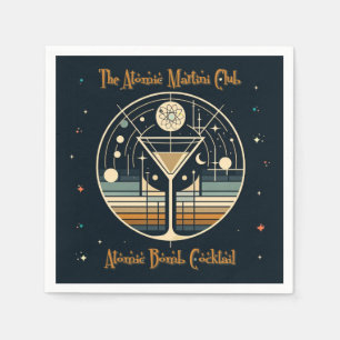 The Atomic Martini Club Atomic Bomb Cocktail Napkin