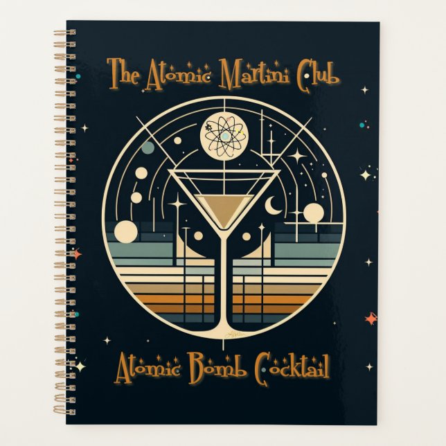 The Atomic Martini Club Atomic Bomb Cocktail Planner (Front)