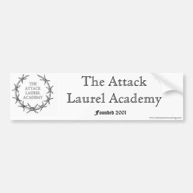 The Attack Laurel Academy Bumper Sticker (Front)