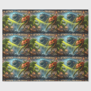 The attack of the Colossus mutant veggie 40 mat wr Wrapping Paper
