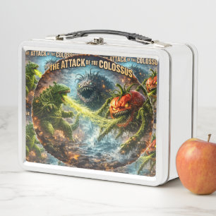 The attack of the Colossus mutant veggie meal lunc Metal Lunch Box