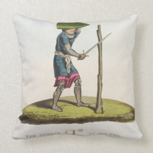 The Attack of the Pel, 1300, engraved by W. Maddoc Cushion