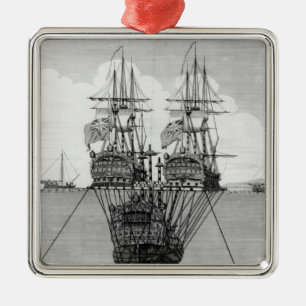 The Attempt made to Salvage the HMS Royal Metal Tree Decoration