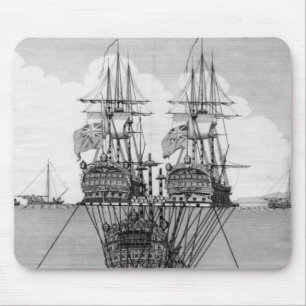 The Attempt made to Salvage the HMS Royal Mouse Pad