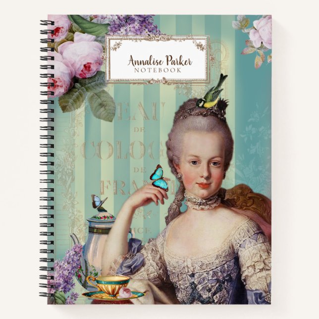Thé au Petit Trianon  French Personalised   Notebook (Front)