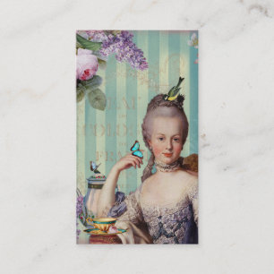 Thé au Petit Trianon on gold Business Card