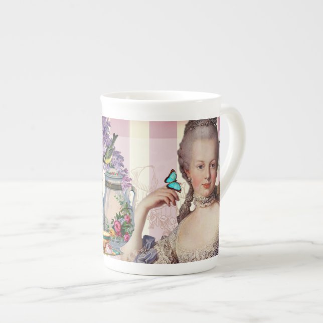 Thé au Petit Trianon – rose Bone China Mug (Front Right)
