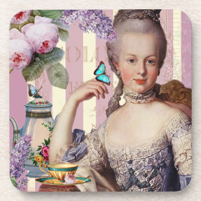 Thé au Petit Trianon – rose Coaster (Front)