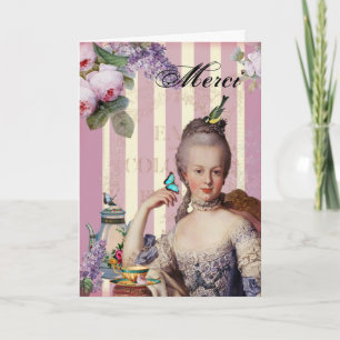 Thé au Petit Trianon – rose - thank you Card
