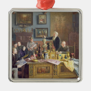 The Auction, 1910 Metal Tree Decoration