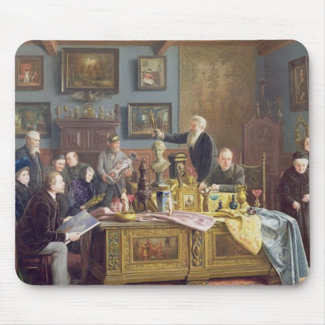 The Auction, 1910 Mouse Pad (Front)