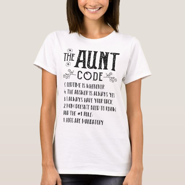 The Aunt Code - Aunt T-Shirt (Front)