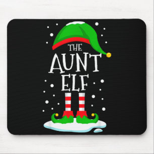 The Aunt Elf Christmas Family Matching Xmas Auntie Mouse Pad