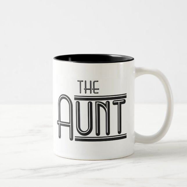 "THE" Aunt Two-Tone Coffee Mug (Right)