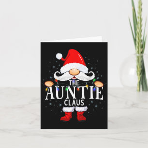 The Auntie Claus Christmas Matching Pajama  Card
