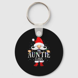 The Auntie Claus Christmas Matching Pajama Key Ring