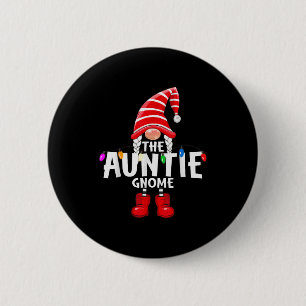 The Auntie Gnome Christmas Matching Pajama  6 Cm Round Badge