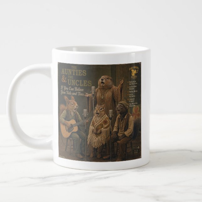 The Aunties & the Uncles: a Parody Large Coffee Mug (Left)