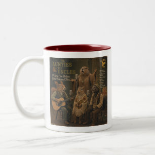 The Aunties & the Uncles Two-Tone Coffee Mug