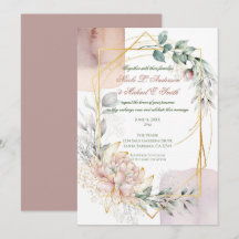 The Aureate Frame Mauve Floral Greenery Wedding