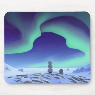 The Aurora Borealis: Dancing Lights Of The North Mouse Pad