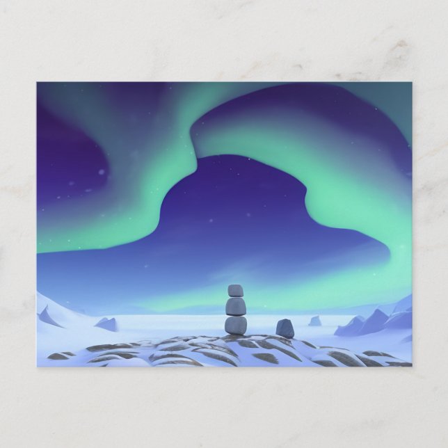 The Aurora Borealis:  Dancing Lights Of The North Postcard (Front)