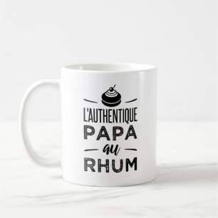 The authentic dad with rum coffee mug