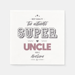 The authentic great uncle shot glass napkin